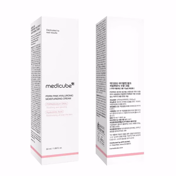 کرم مرطوب کننده PDRN هیالورونیک اسید 50 میل مدی کیوب MediCube Hyaluronic Acid PDRN Moisturizing Cream 50ml