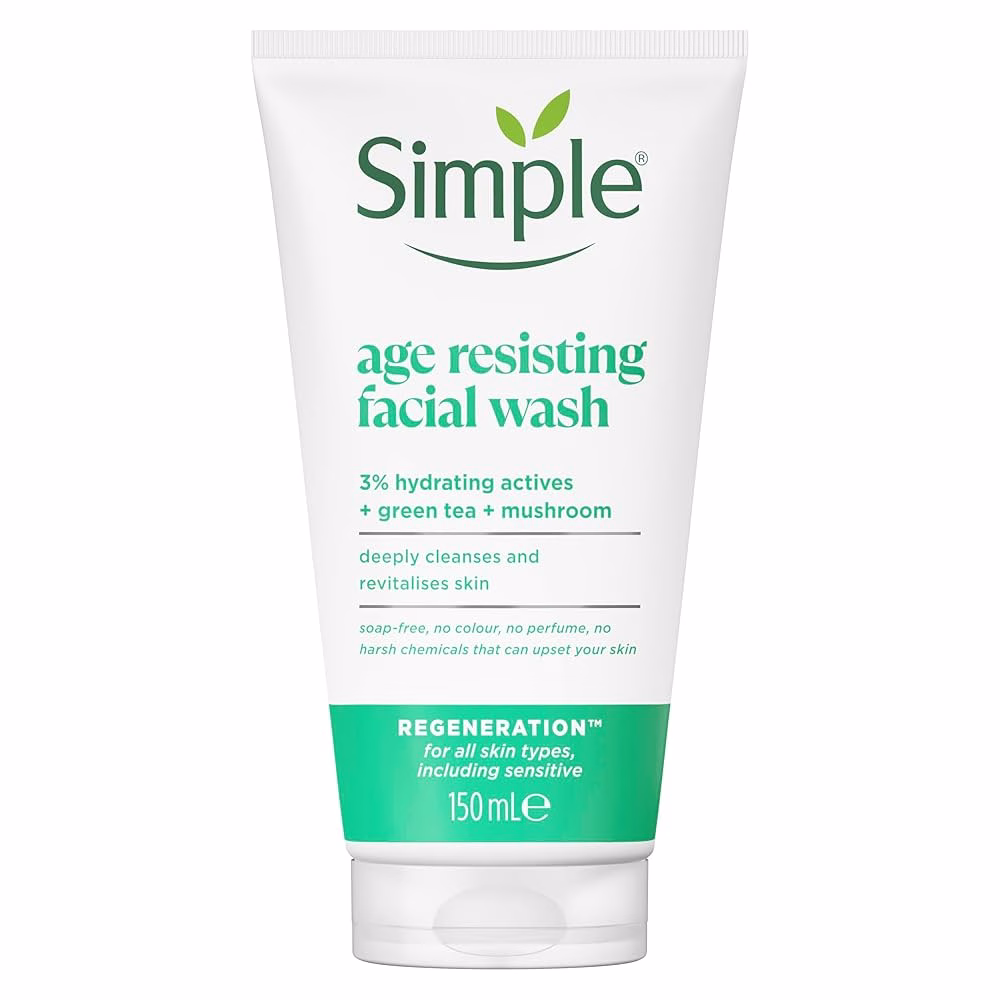 ژل شستشو صورت ضد پیری سیمپل 150 میل Simple Anti-Aging Facial Cleansing Gel 150ml