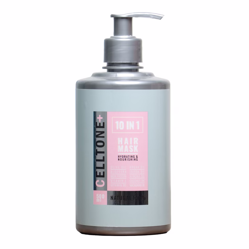 ماسک مو آبکشی 500 میل صورتی 10 در 1 سلتون Celton 10-in-1 Pink Rinse-Off Hair Mask 500ml