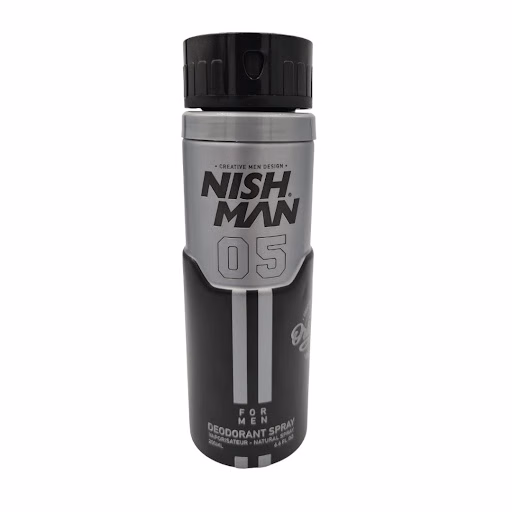 اسپری دئودرانت مردانه نیش من مدل 05 حجم 200 میلیلیتر Niche Man Deodorant Spray 05 for Men, 200ml