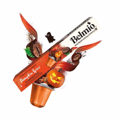 کپسول قهوه نسپرسو با طعم کدو حلوایی بلمیو، بسته ۱۰ عددی Belmio Nespresso Compatible Pumpkin Spice Coffee Capsules, 10 Count