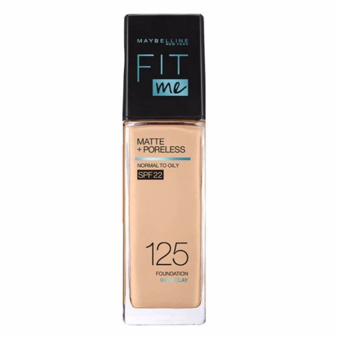 کرم پودر میبلین فیت می (Maybelline Fit Me) شماره 125 حجم 30 میل Maybelline Fit Me Foundation 30ml - Shade 125