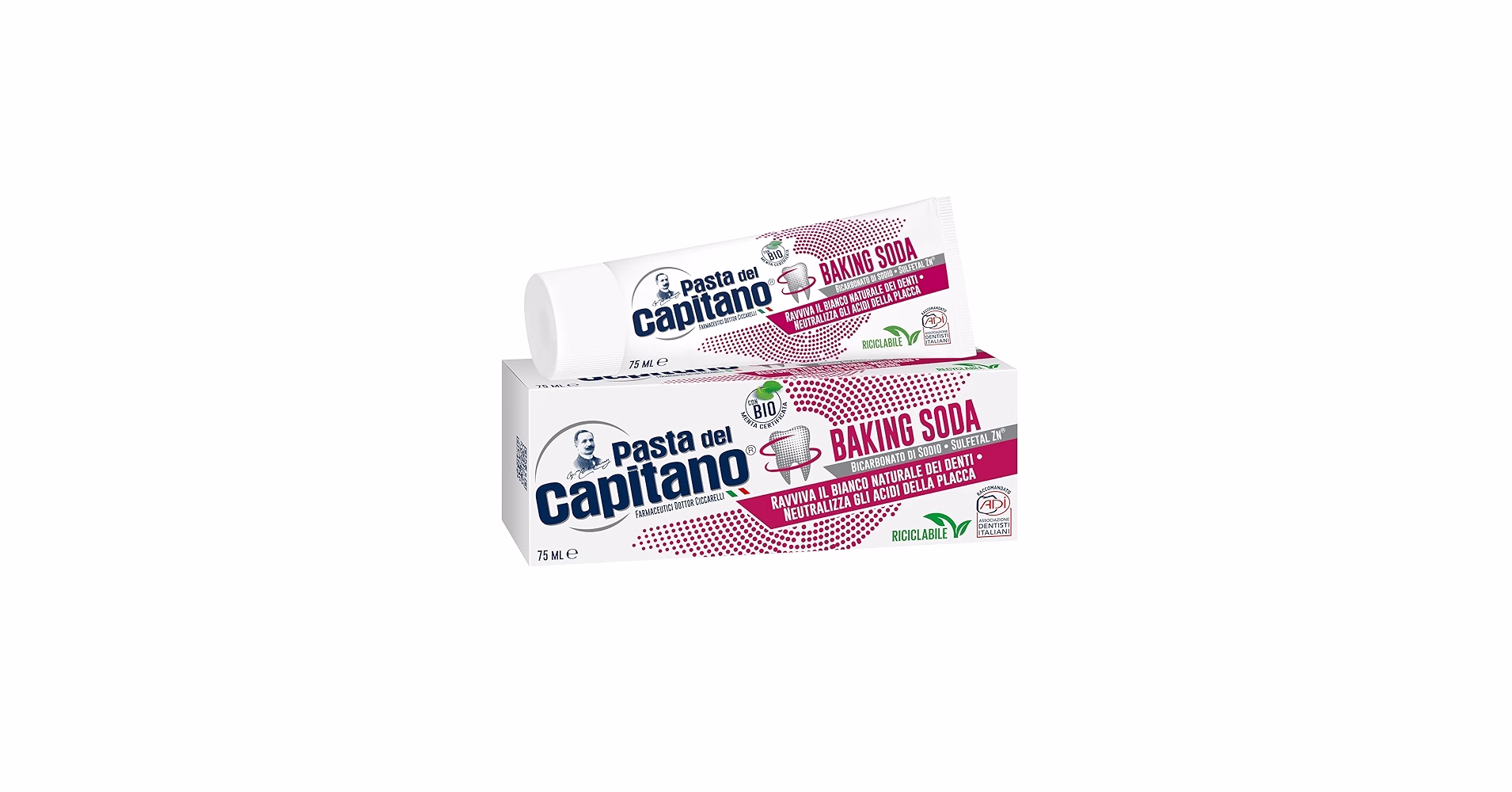 خمیر دندان کاپیتانو مدل صورتی ۱۰۰ میل Capitano Pink Toothpaste 100ml