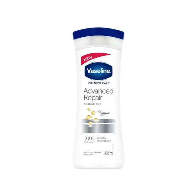 لوسیون بدن وازلین Advanced Repair ترمیم کننده بدون عطر ۴۰۰ میلیلیتر