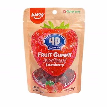 پاستیل توت فرنگی 54 گرم اموس Amos Strawberry Gummy 54g
