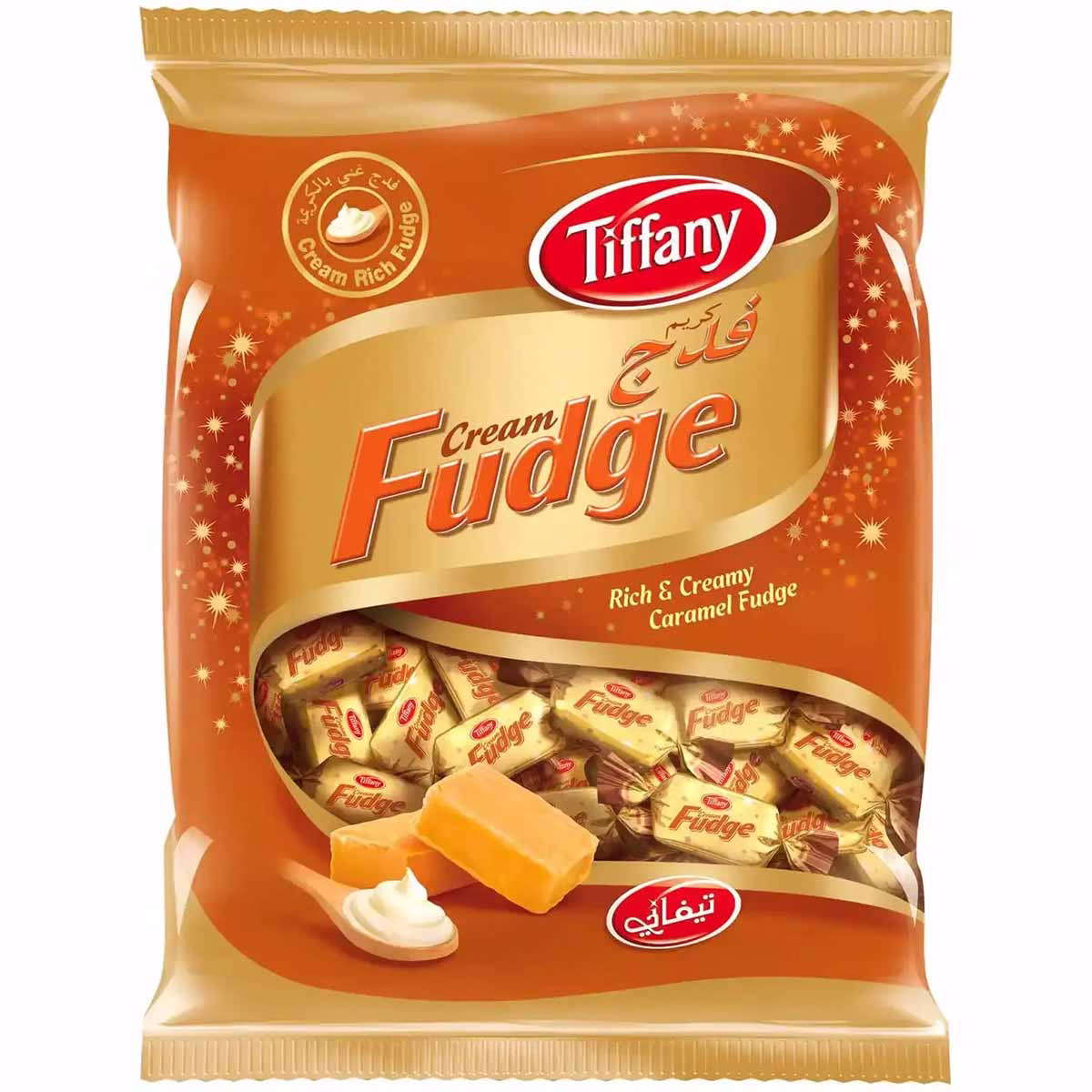 تافی تیفانی کرمی فدج 700 گرمی Tiffany Cream Fudge Caramel Candy 700g