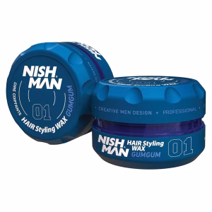 آدامس مو نیشمن مدل 01 حجم 150 میل Nishman Hair Styling Gum 01, 150ml