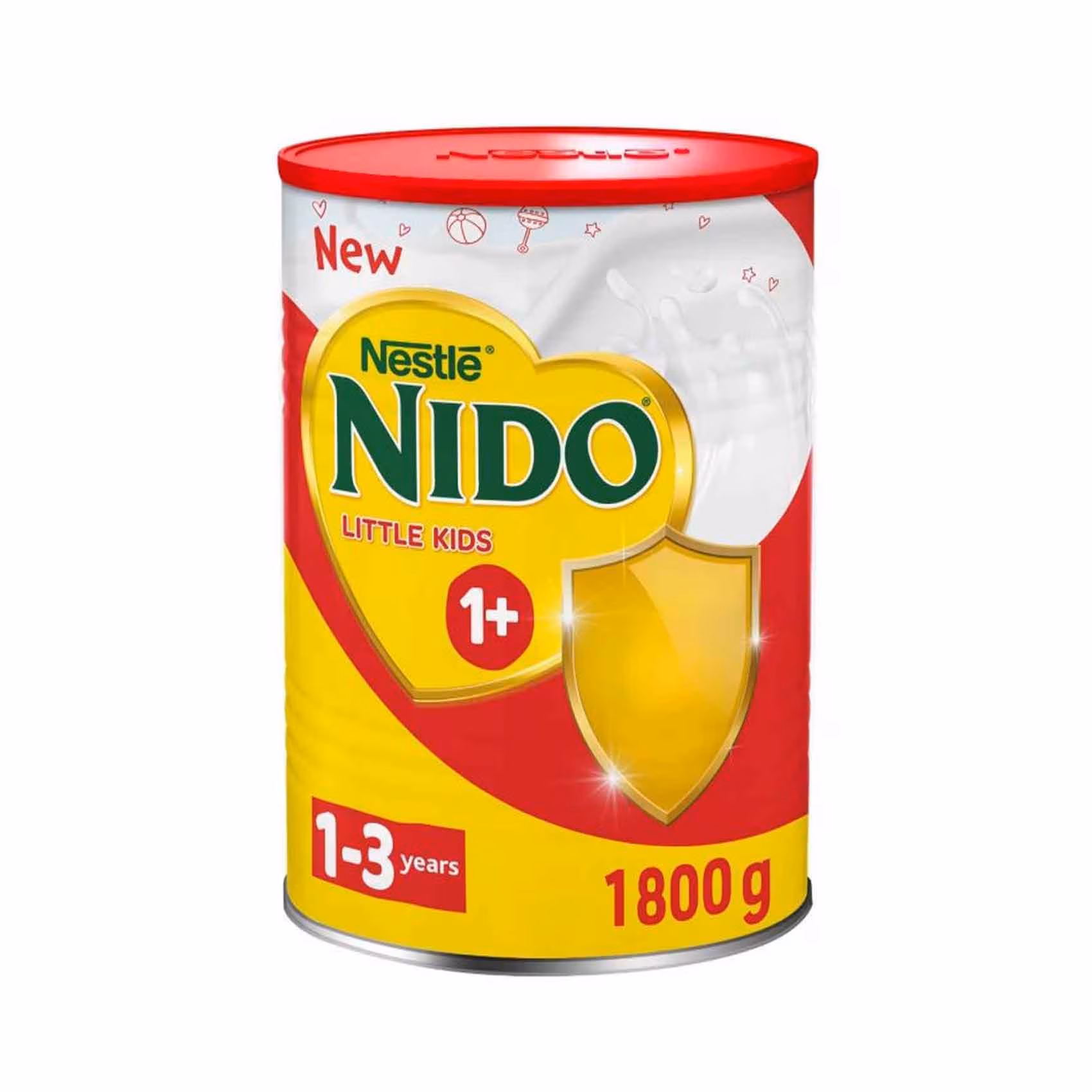پودر شیر نیدو عسلی برای کودکان 1 تا 3 سال، وزن 1800 گرم Nido Honey Growing Up Milk Powder 1-3 Years, 1800g