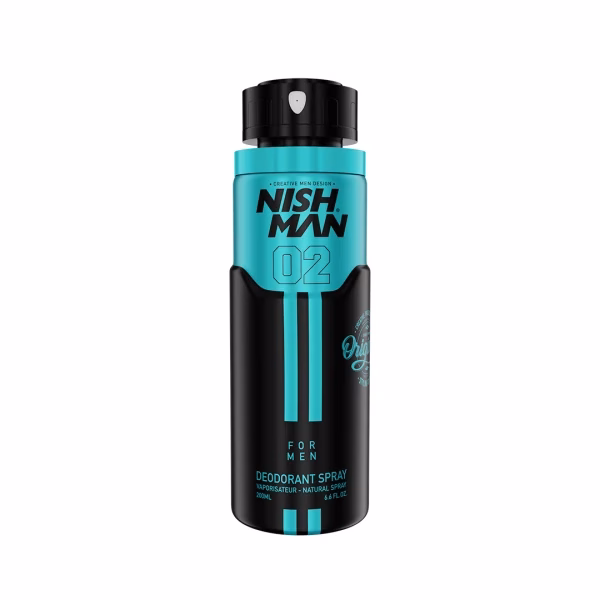اسپری دئودرانت 200 میل مردانه 02 نیش من Niche Man 02 Deodorant Spray 200ml for Men