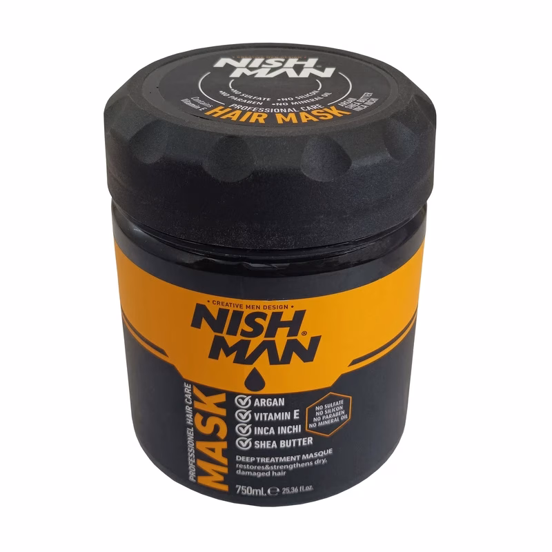 ماسک مو 750 میل ویتامین E نیش من Nish Man Vitamin E Hair Mask 750ml