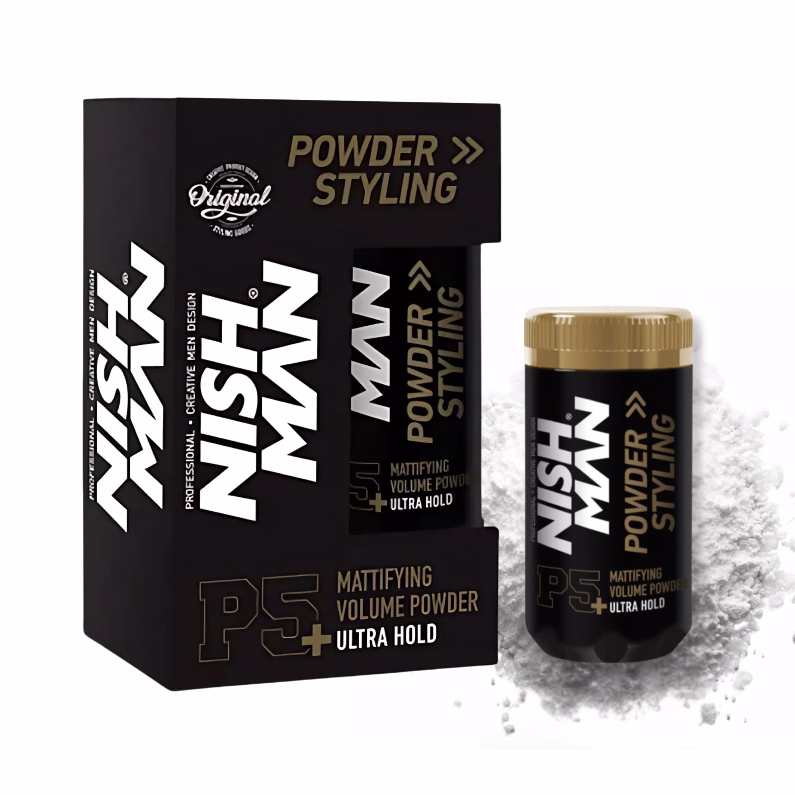 پودر حالت دهنده مو نیش من آلترا هولد 20 گرمی Nish Man Ultra Hold Hair Styling Powder 20g