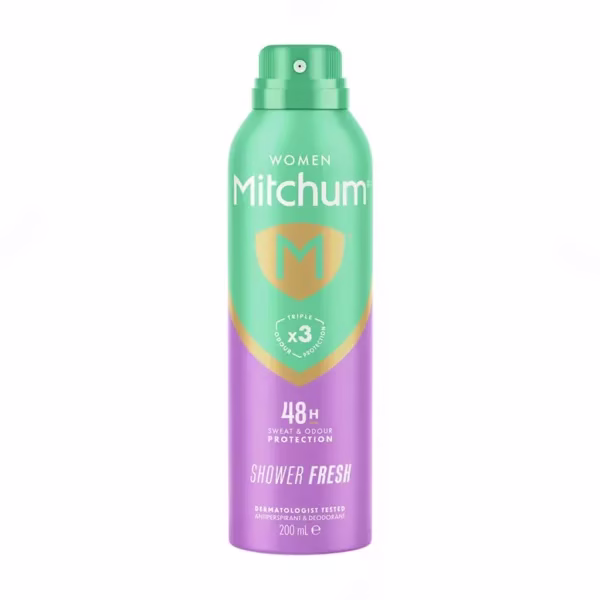 اسپری بدن 200میل Shower Fresh زنانه میچم Mitchum Shower Fresh Women's Body Spray 200ml