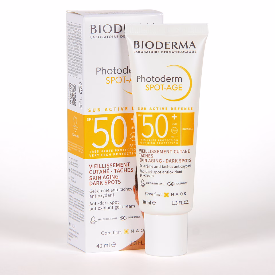 کرم ضد آفتاب بایودرما مدل Spot-Age SPF 50+ حجم 40 میلیلیتر