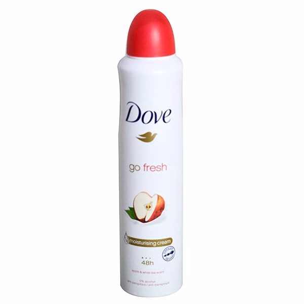 اسپری بدن زنانه سیب داو Dove Go Fresh Apple & White Tea Scent Deodorant Body Spray For Women