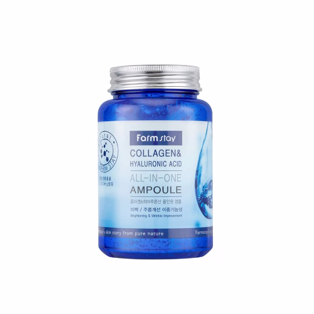 آبرسان آمپولی فارماستی 250 میل Farm Stay All-In-One Hyaluronic Acid Ampoule 250ml