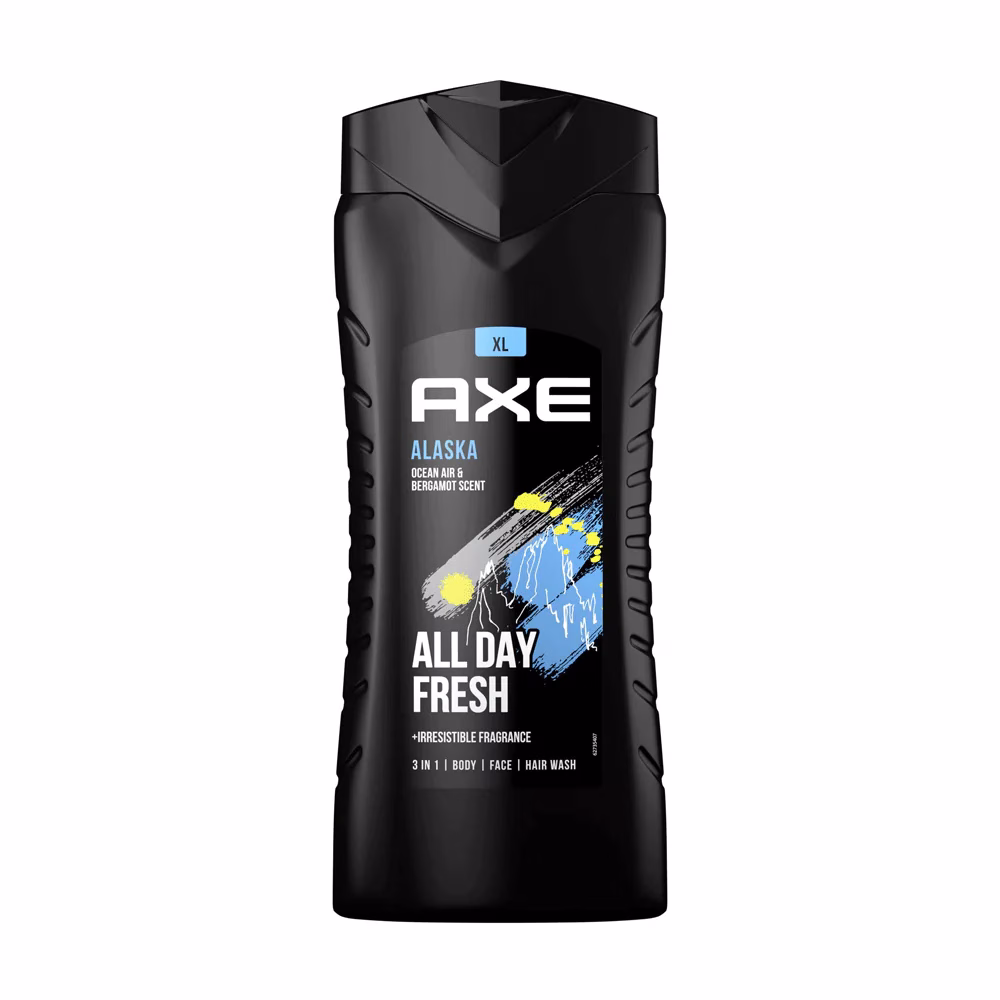 شامپو 3 کاره آلاسکا آبی Axe 400 میل Axe 3-in-1 Alaska Blue Shampoo 400ml