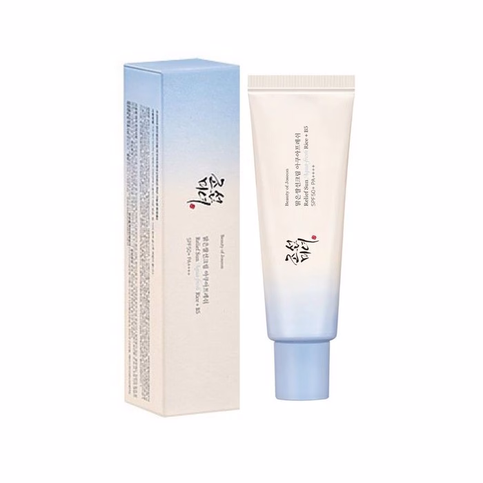 کرم ضد آفتاب بیوتی آف جوسان Relief Sun با عصاره برنج و پروبیوتیک SPF50+ حجم 50 میل