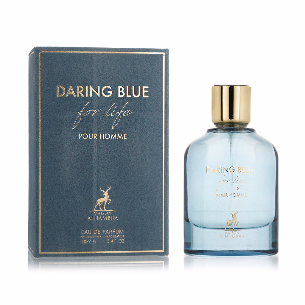 ادکلن مردانه میسون الحمرا مدل Daring Blue For Lifeحجم 100 میلیلیتر