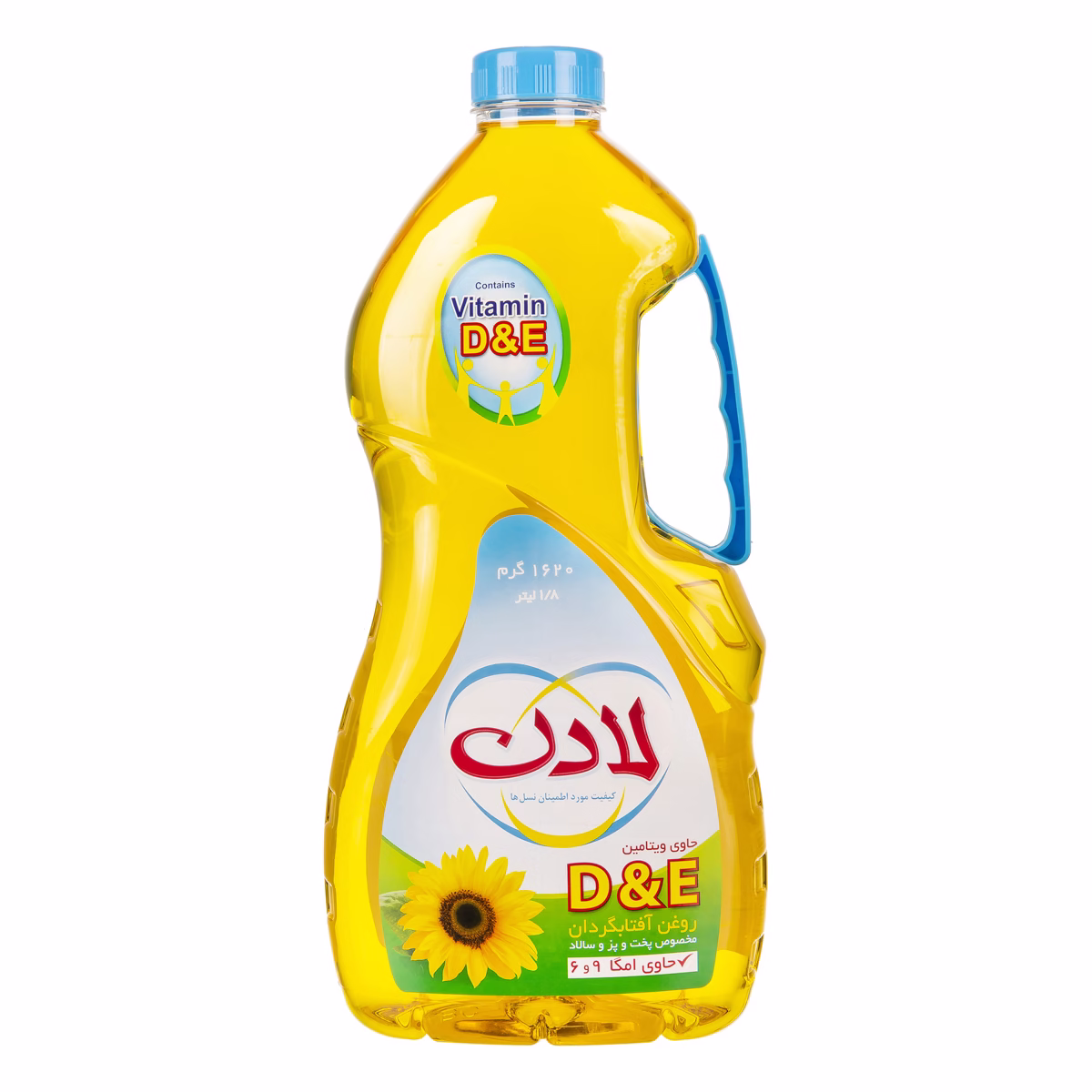 روغن آفتابگردان لادن حاوی ویتامین D&E مخصوص پخت و پز و سالاد 1620 گرم