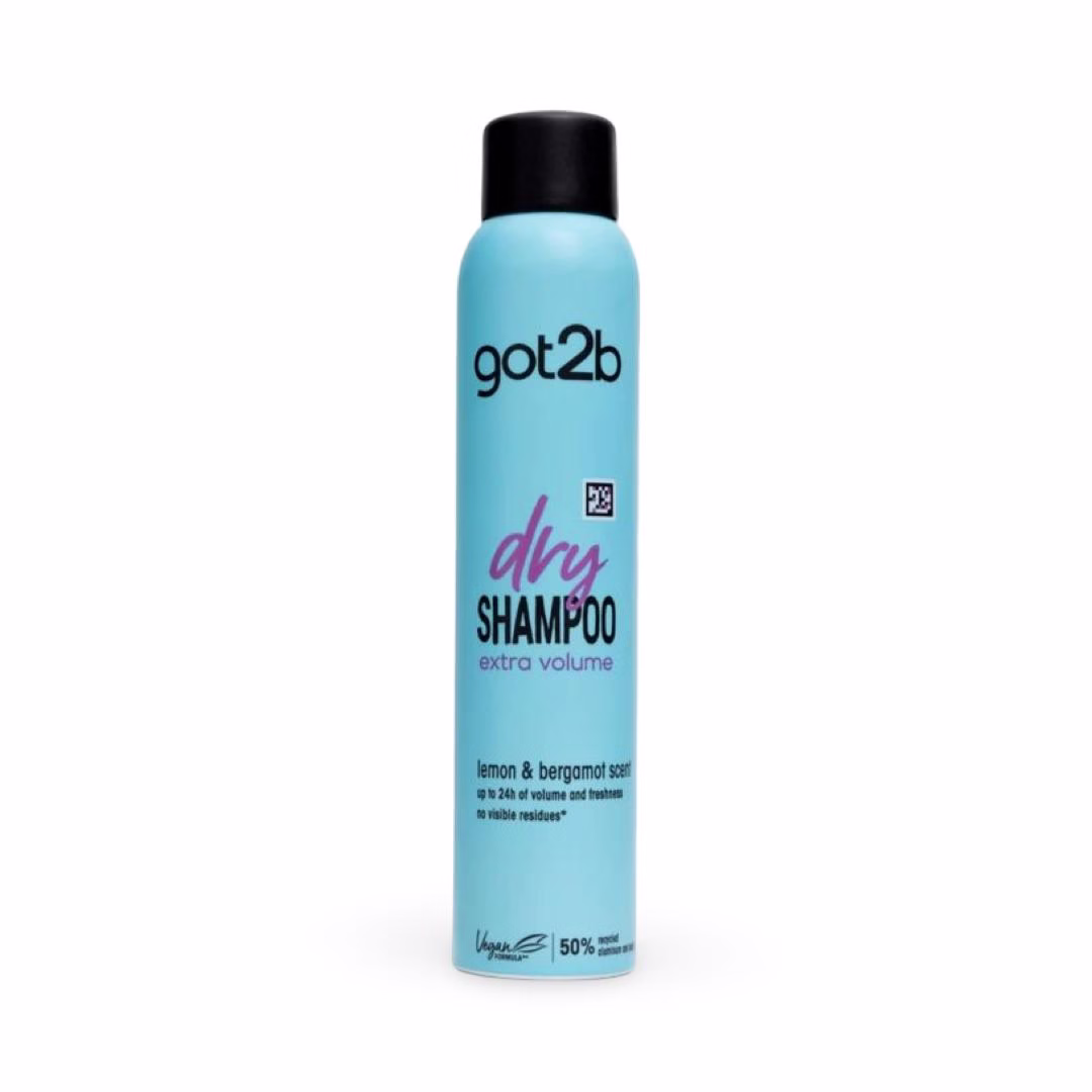 شامپو خشک Got2b مدل Dry Shampoo Extra Volume با رایحه لیمو و برگاموت حجم 200 میل