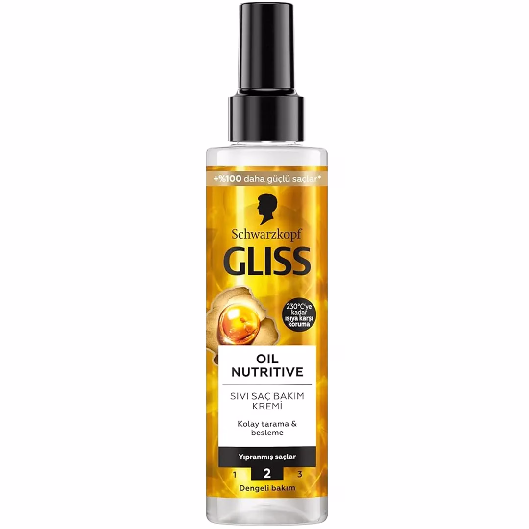 اسپری دو فاز مو گلیس مدل Oil Nutritive حجم 230 میل