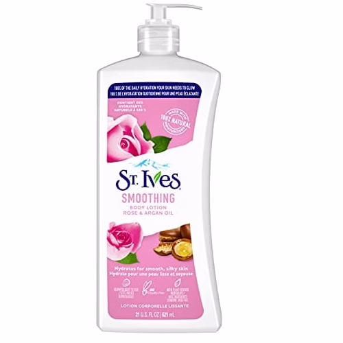 لوسیون بدن استیوز مدل Smoothing با عصاره گل رز و روغن آرگان حجم 621 میلیلیتر