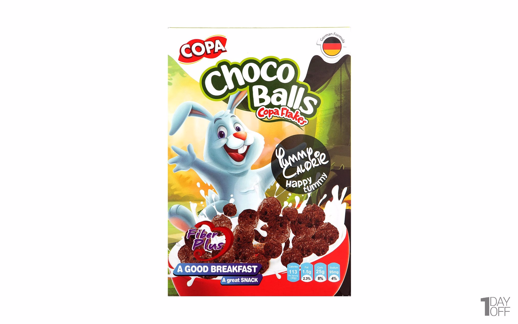کورن توپی شکلاتی کوپا مدل Choco Balls با فیبر پلاس وزن ۳۰۰ گرم